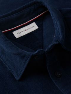 Relaxed Fit Patch Pocket Corduroy Shirt — Blue 6