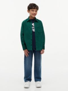 Relaxed Fit Patch Pocket Corduroy Shirt — Green 2