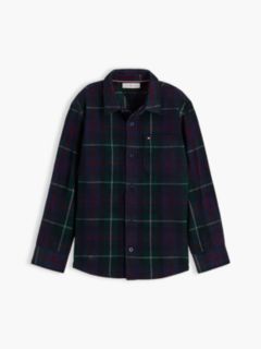 Relaxed Fit Back Graphic Check Corduroy Shirt — Green 5