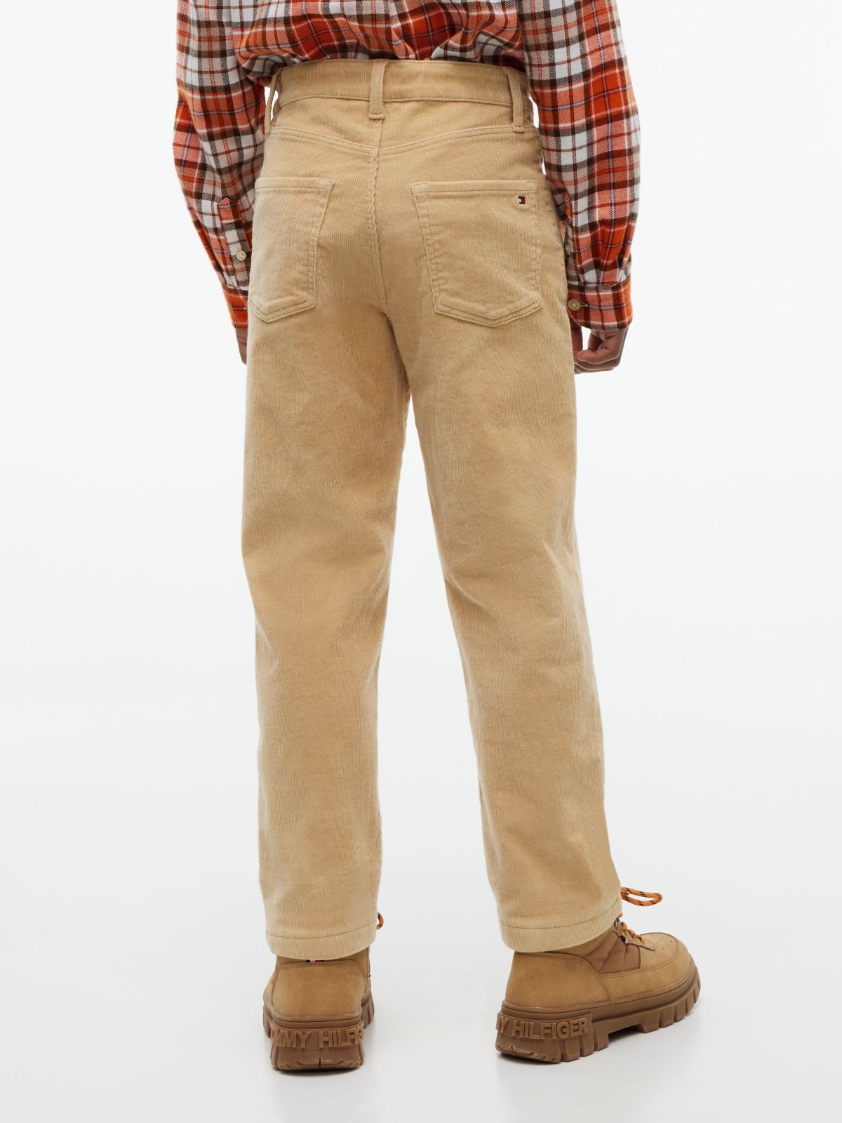 Relaxed Corduroy Trousers — Beige
