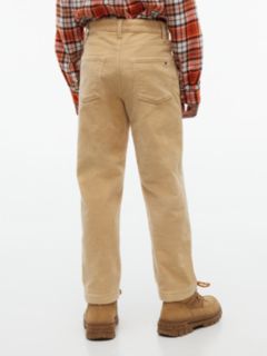 Relaxed Corduroy Trousers — Beige 4