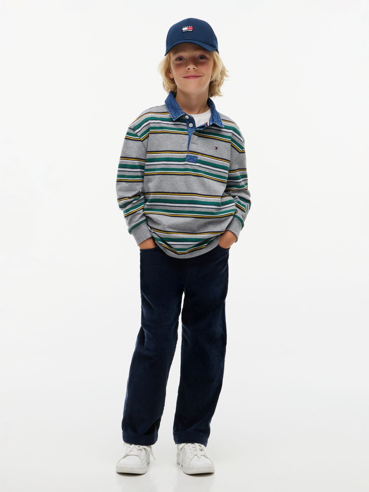 Relaxed Corduroy Trousers — Blue