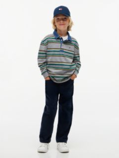 Relaxed Corduroy Trousers — Blue 2