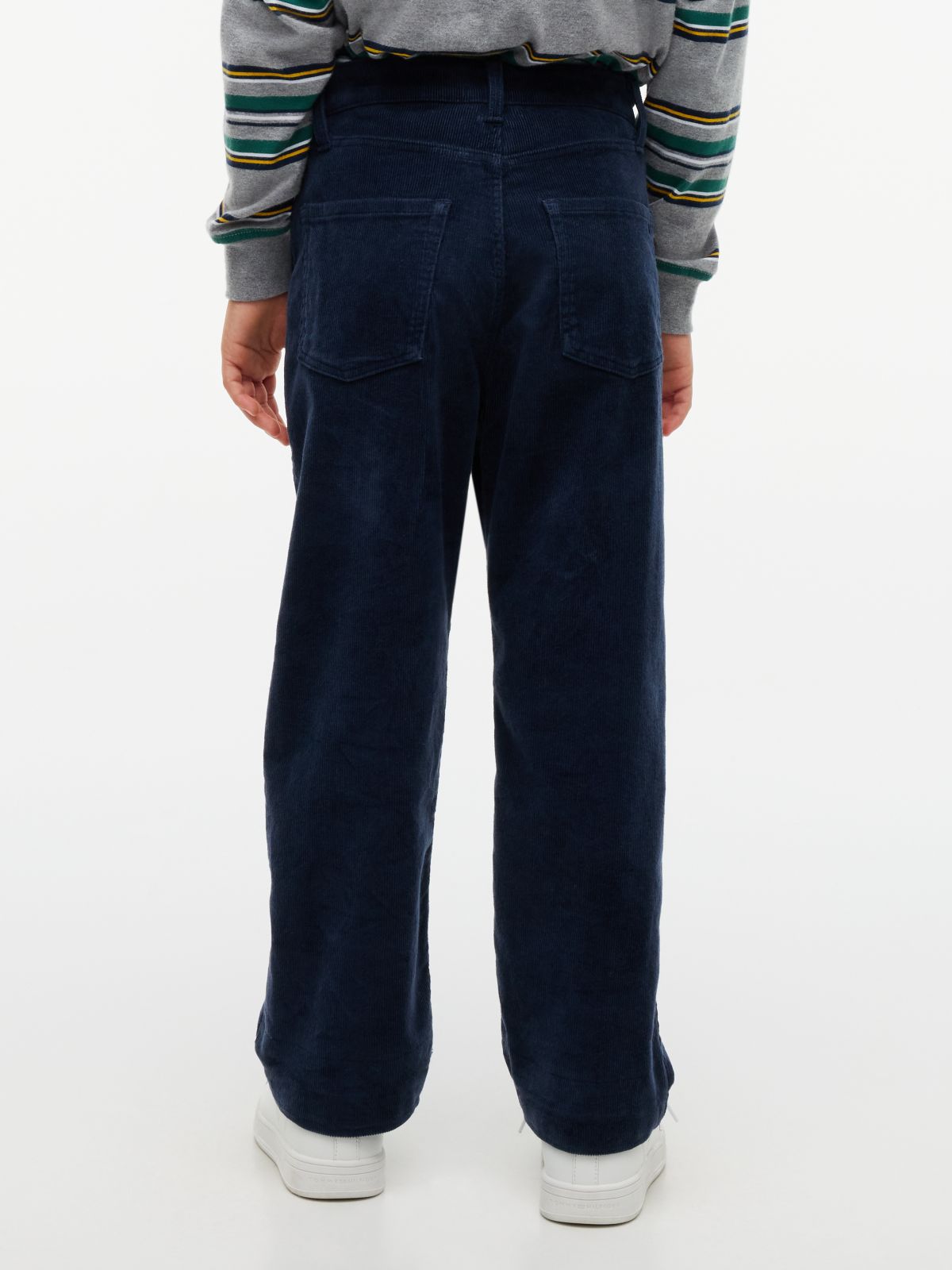 Relaxed Corduroy Trousers — Blue
