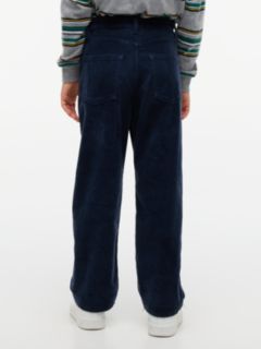 Relaxed Corduroy Trousers — Blue 4