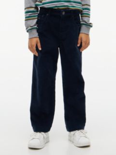 Relaxed Corduroy Trousers — Blue 1