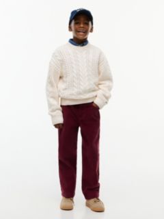 Relaxed Corduroy Trousers — Purple 2