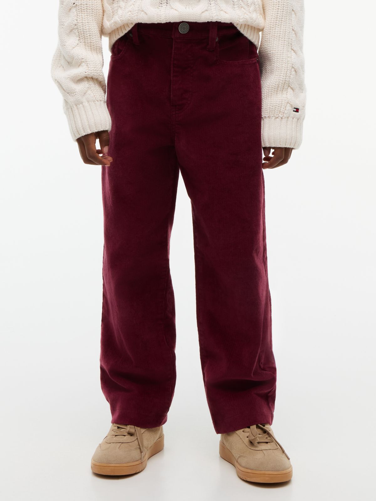 Relaxed Corduroy Trousers — Purple