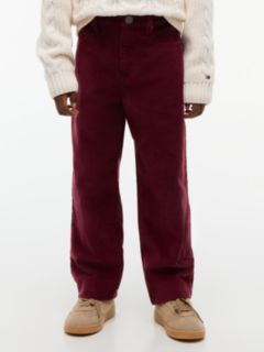 Relaxed Corduroy Trousers — Purple 1