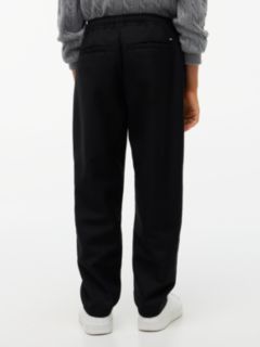 Tapered Twill Trousers — Black 4