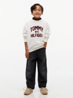 Relaxed Faded Barrel Black Jeans — Denim 2