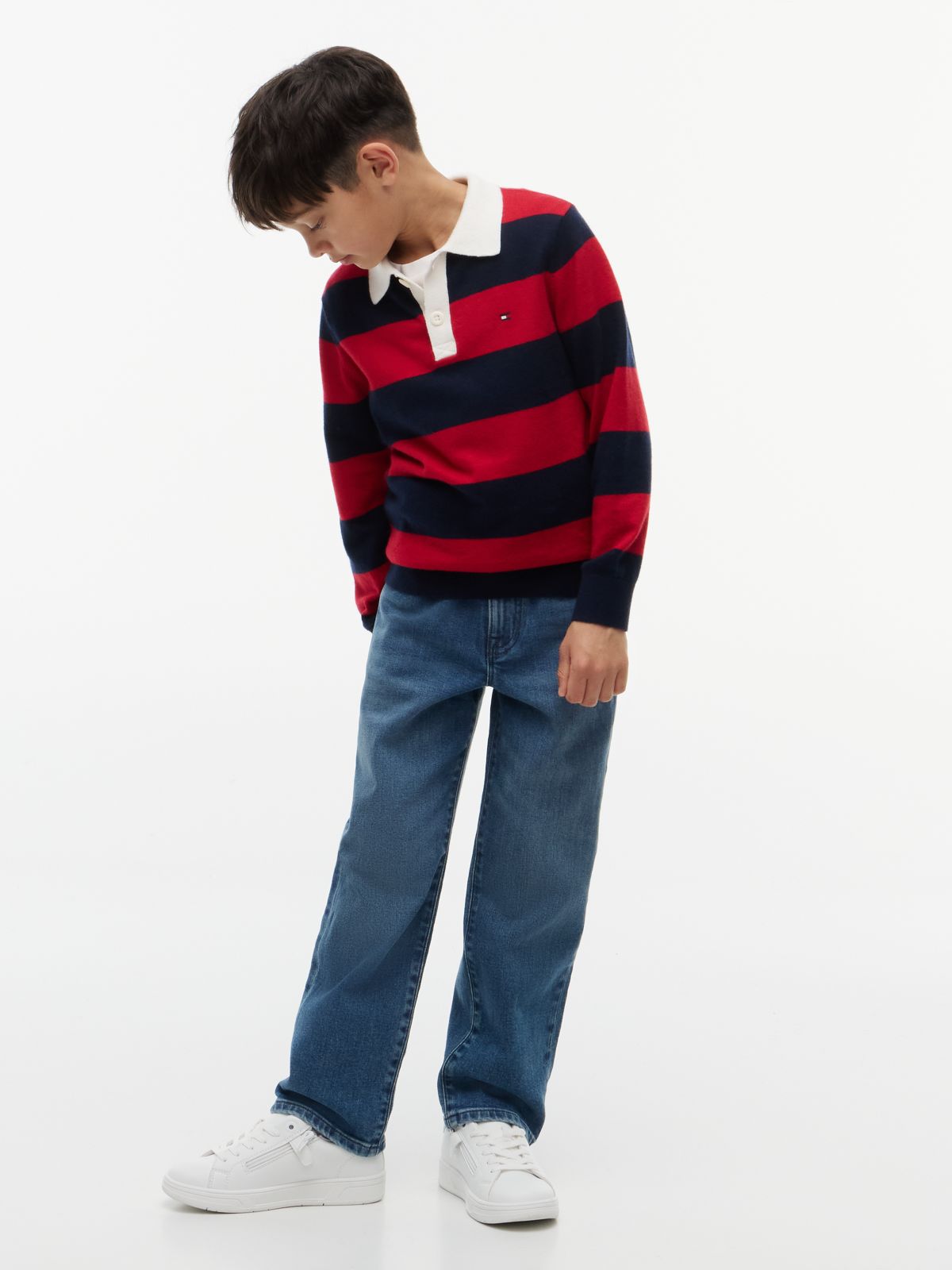 Vintage Wash Relaxed Jeans — Denim
