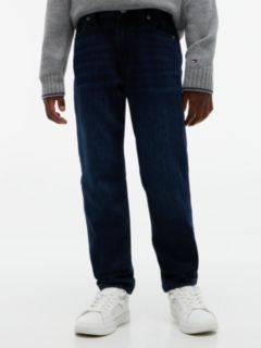 Flag Embroidery Straight Jeans — Denim 1