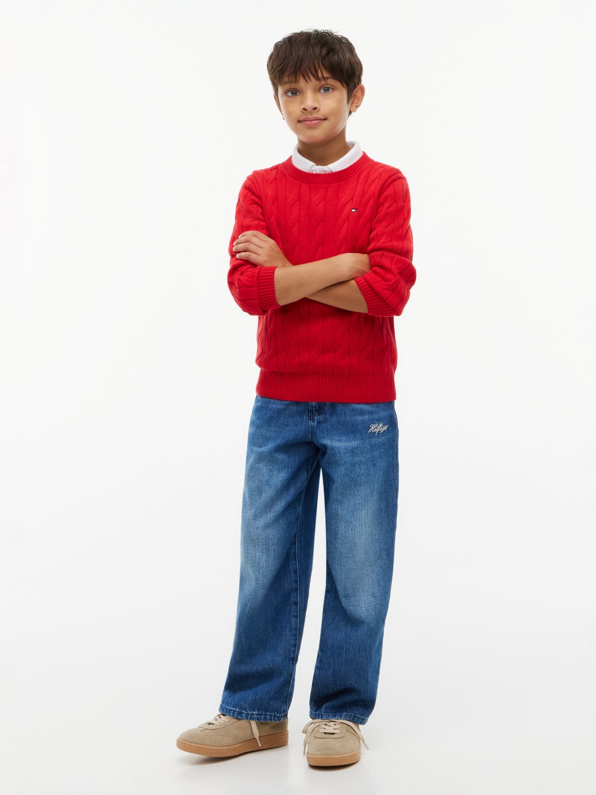 Logo Loose Jeans — Denim