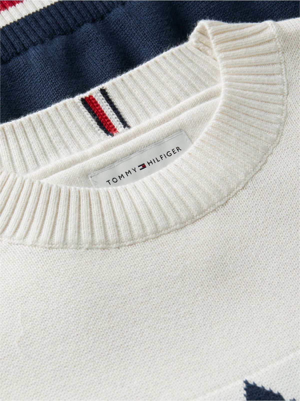 Varsity Logo Relaxed Fair Isle Jumper — Yellow