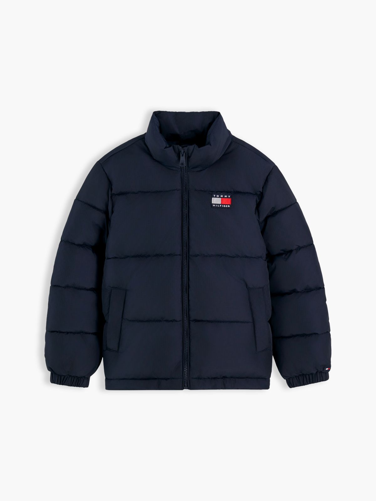 Essential Ripstop Relaxed Puffer Jacket — Blue