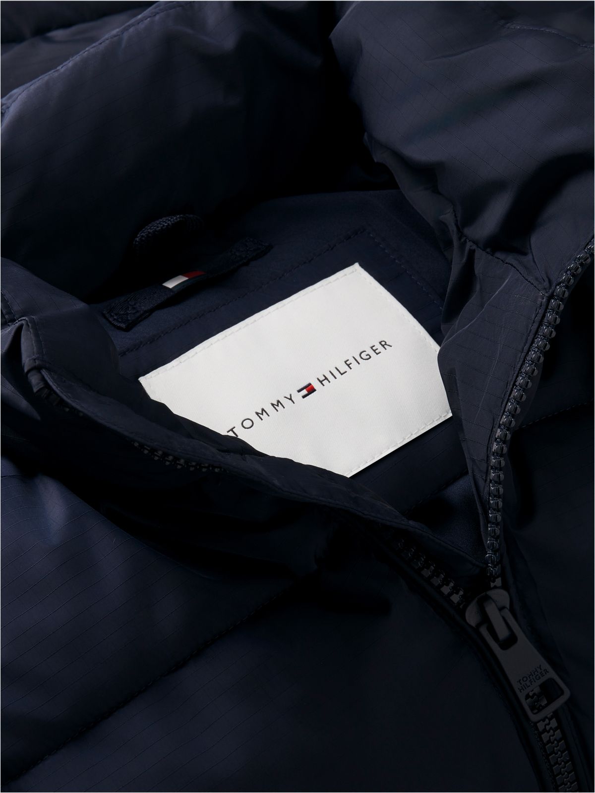 Essential Ripstop Relaxed Puffer Jacket — Blue