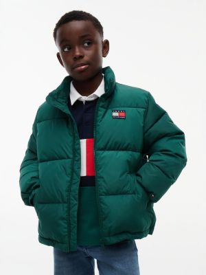 doudoune décontractée essential en ripstop green pour garçons tommy hilfiger