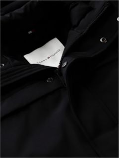 Faux Fur Hood Padded Parka — Black 8
