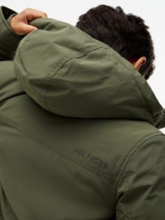 Faux Fur Hood Padded Parka — Green 5