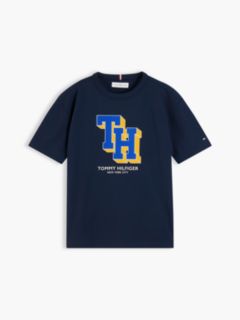 Varsity Logo Relaxed Jersey T-Shirt — Blue 5