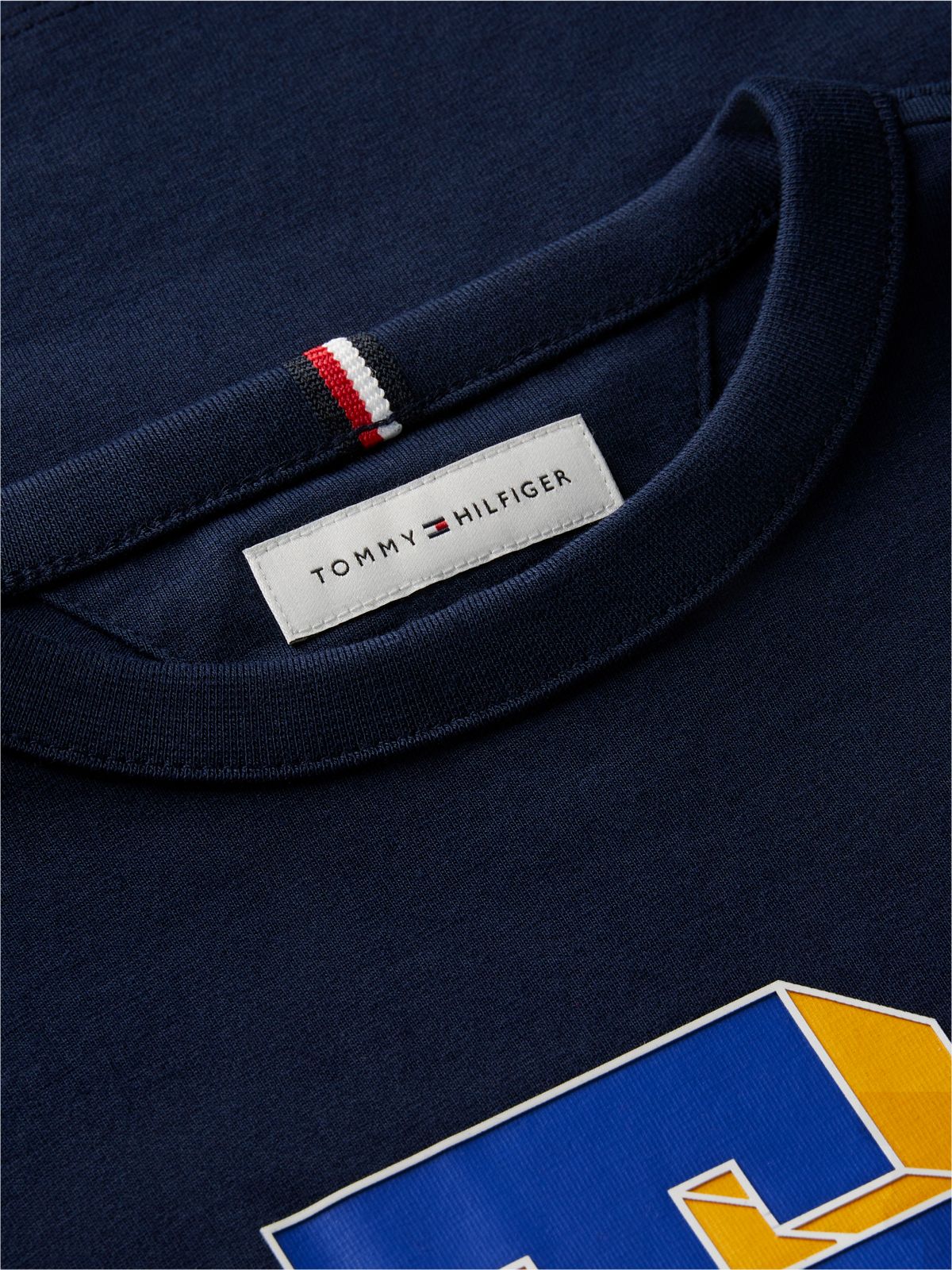 Varsity Logo Relaxed Jersey T-Shirt — Blue