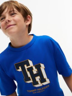 Varsity Logo Relaxed Jersey T-Shirt — Blue 3