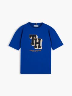 Varsity Logo Relaxed Jersey T-Shirt — Blue 5