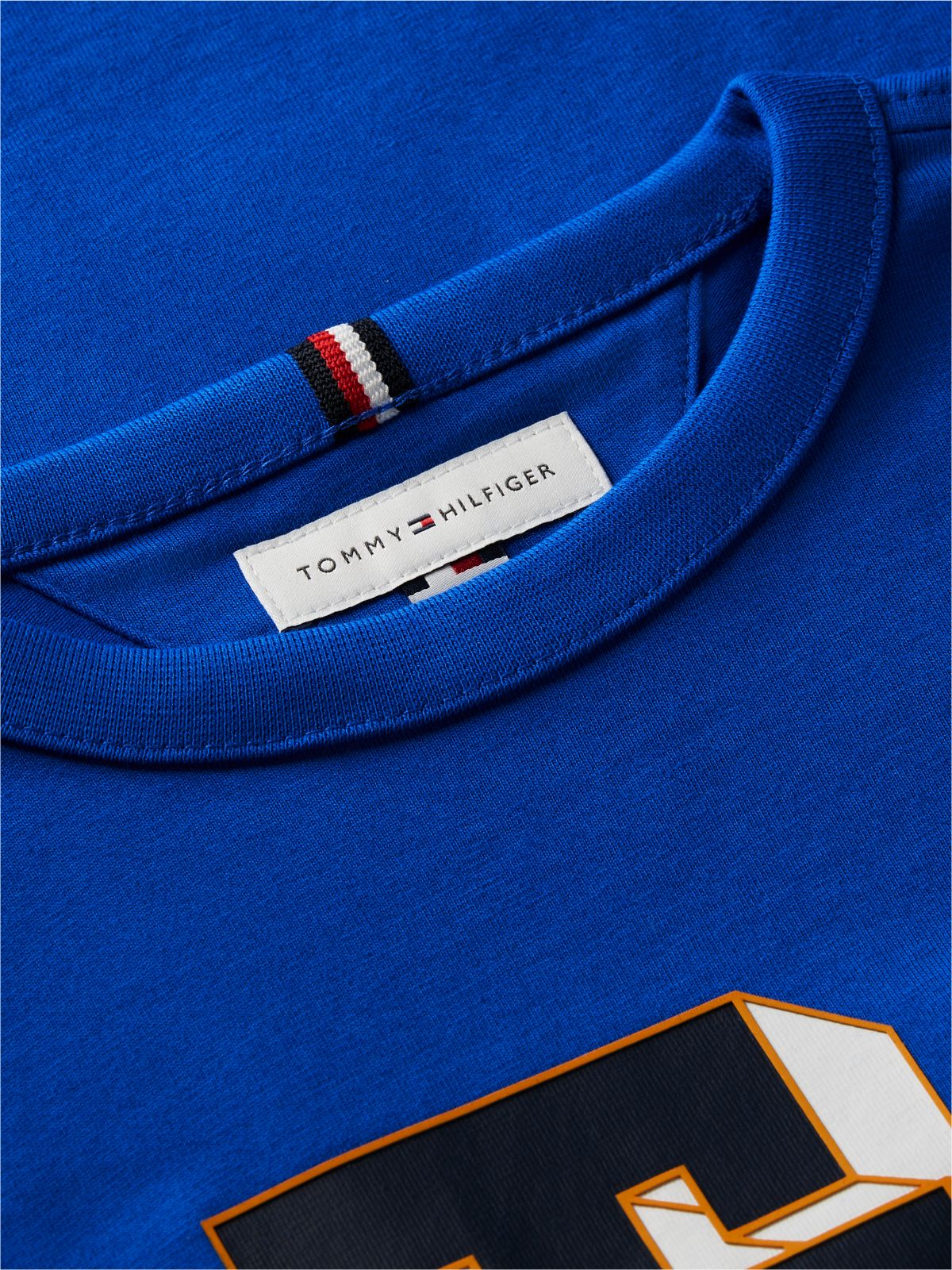 Varsity Logo Relaxed Jersey T-Shirt — Blue