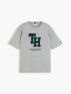 Varsity Logo Relaxed Jersey T-Shirt — Grey 5
