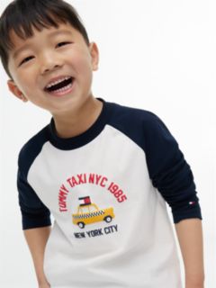 Graphic Relaxed Long Sleeve T-Shirt — Blue 3