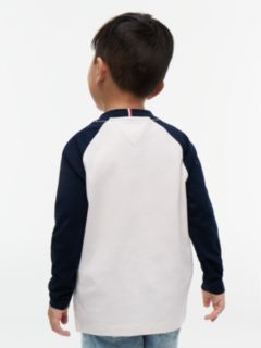 Graphic Relaxed Long Sleeve T-Shirt — Blue 4