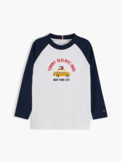 Graphic Relaxed Long Sleeve T-Shirt — Blue 5