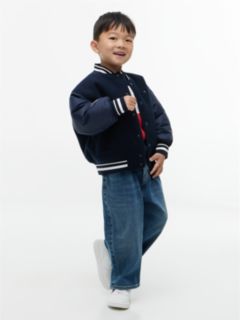 Graphic Elasticated Waist Wide Leg Jeans — Denim 2