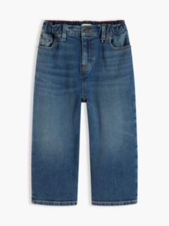 Graphic Elasticated Waist Wide Leg Jeans — Denim 5