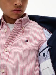 Festive Regular Fit Crest Twill Blazer — Blue 4