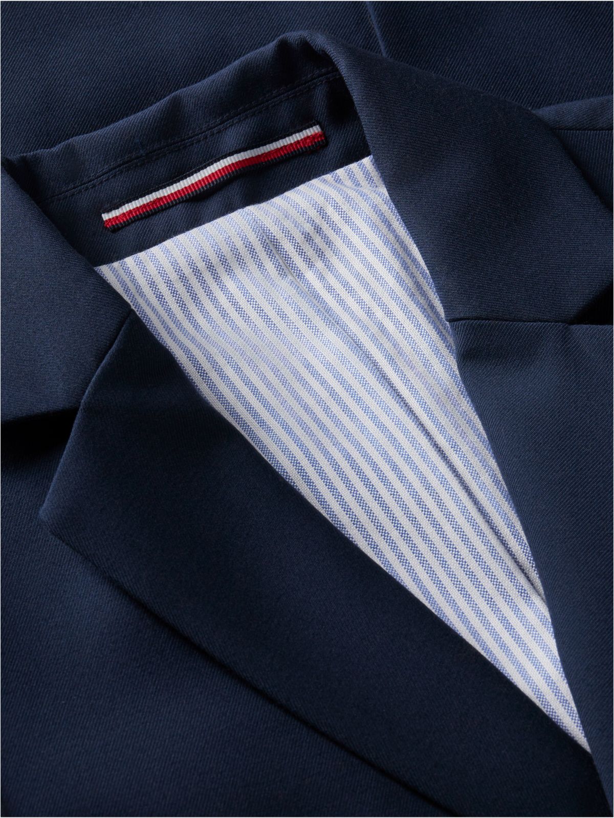 Festive Regular Fit Crest Twill Blazer — Blue