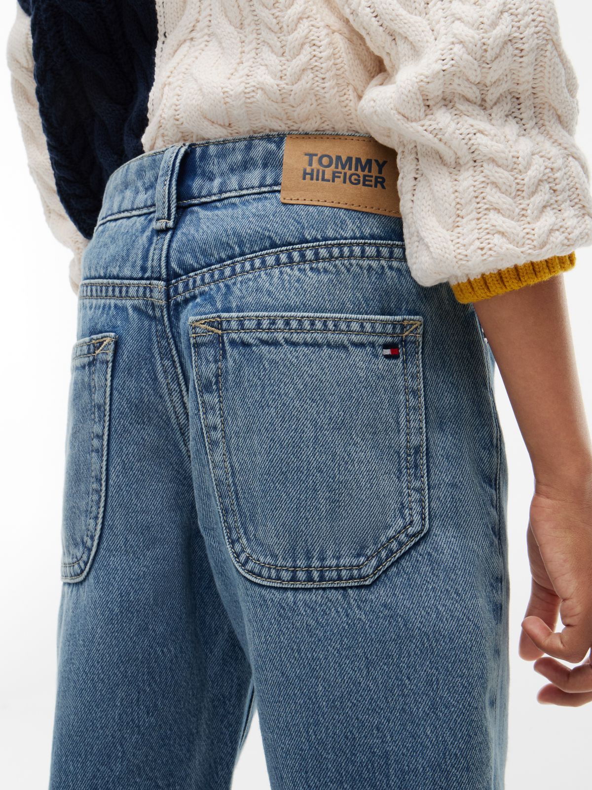 Faded Straight Jeans — Denim