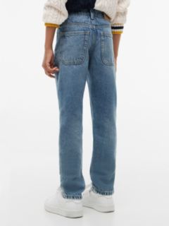 Faded Straight Jeans — Denim 4