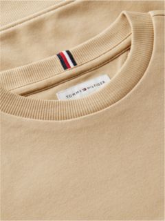 Logo Flag Embroidery Crew Neck Jumper — Beige 6