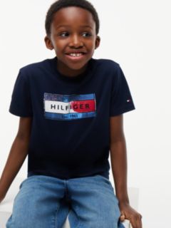 Flag Graphic Jersey T-Shirt — Blue 3