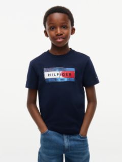 Flag Graphic Jersey T-Shirt — Blue 1