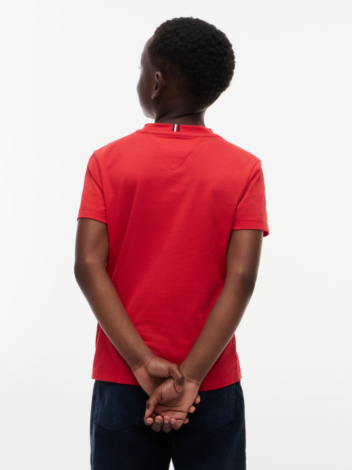 Flag Graphic Jersey T-Shirt — Red