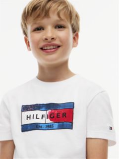 Flag Graphic Jersey T-Shirt — White 3