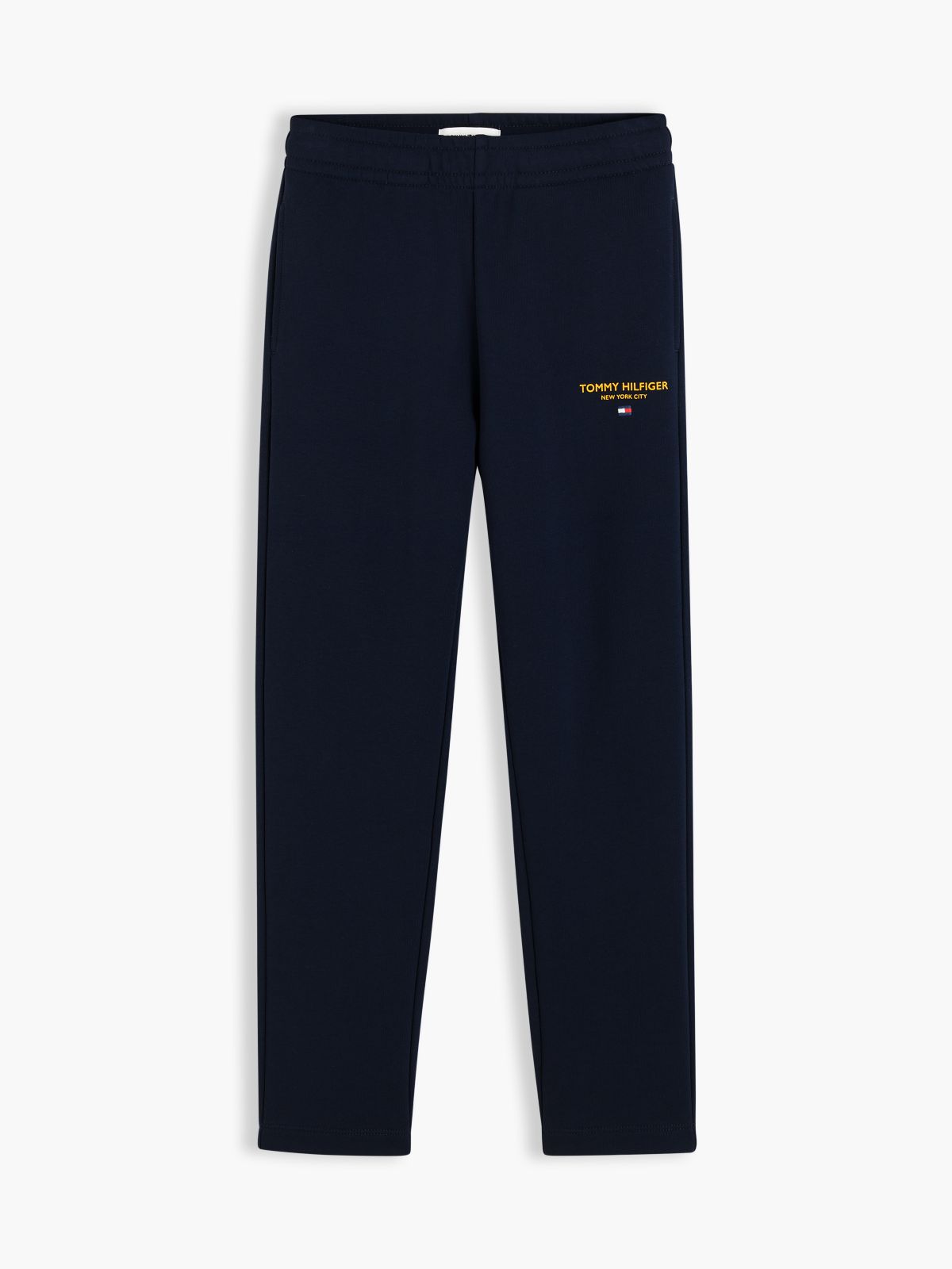 Essential Logo Flag Embroidery Joggers — Blue