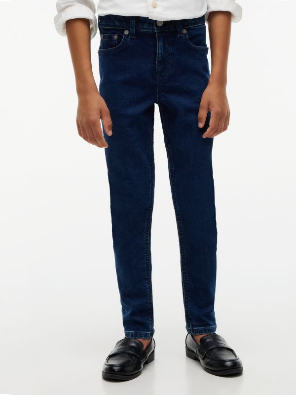 Scanton Slim Global Stripe Jeans — Denim