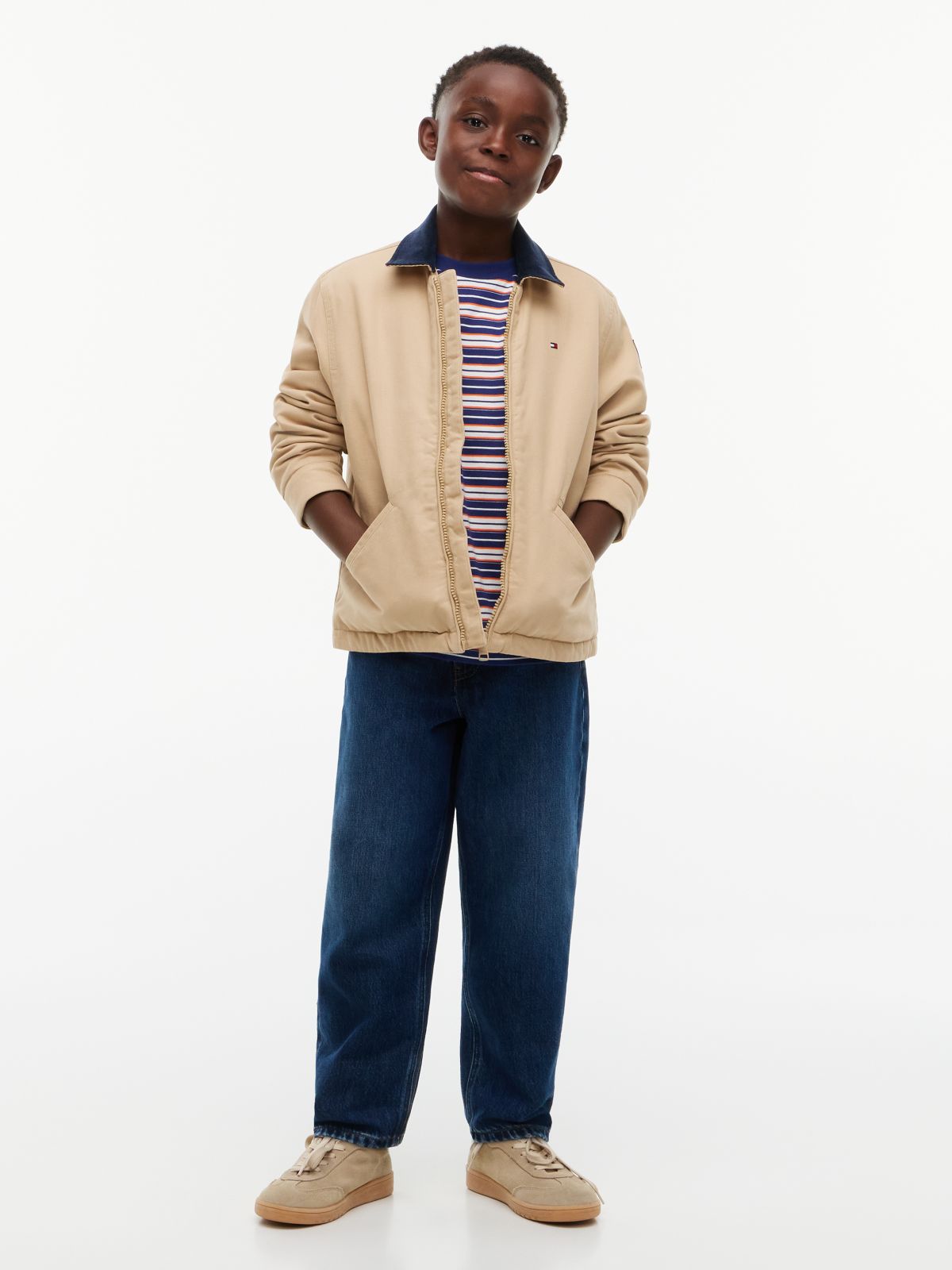 Barrel Leg Faded Jeans — Denim
