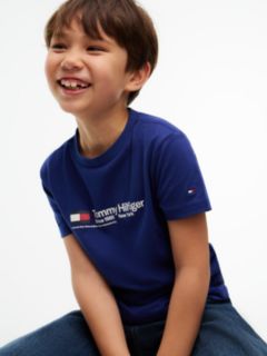 Logo Jersey Crew Neck T-Shirt — Blue 3