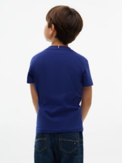 Logo Jersey Crew Neck T-Shirt — Blue 4