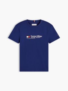 Logo Jersey Crew Neck T-Shirt — Blue 5